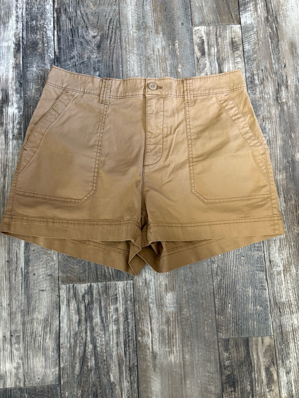 Old Navy Brown High-Rise Utility Shorts